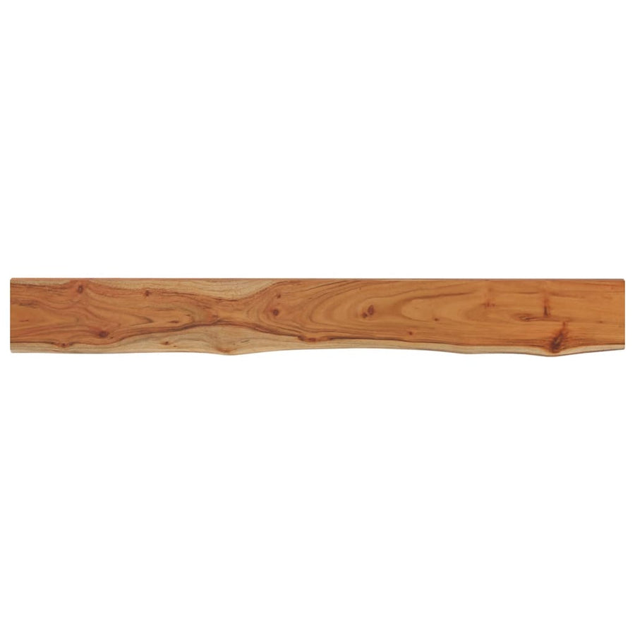 Wandschap Rechthoekig Natuurlijke Rand 160X20X2,5 Cm Acaciahout Naturel 160 x 20 x 2.5 cm Massief acaciahout