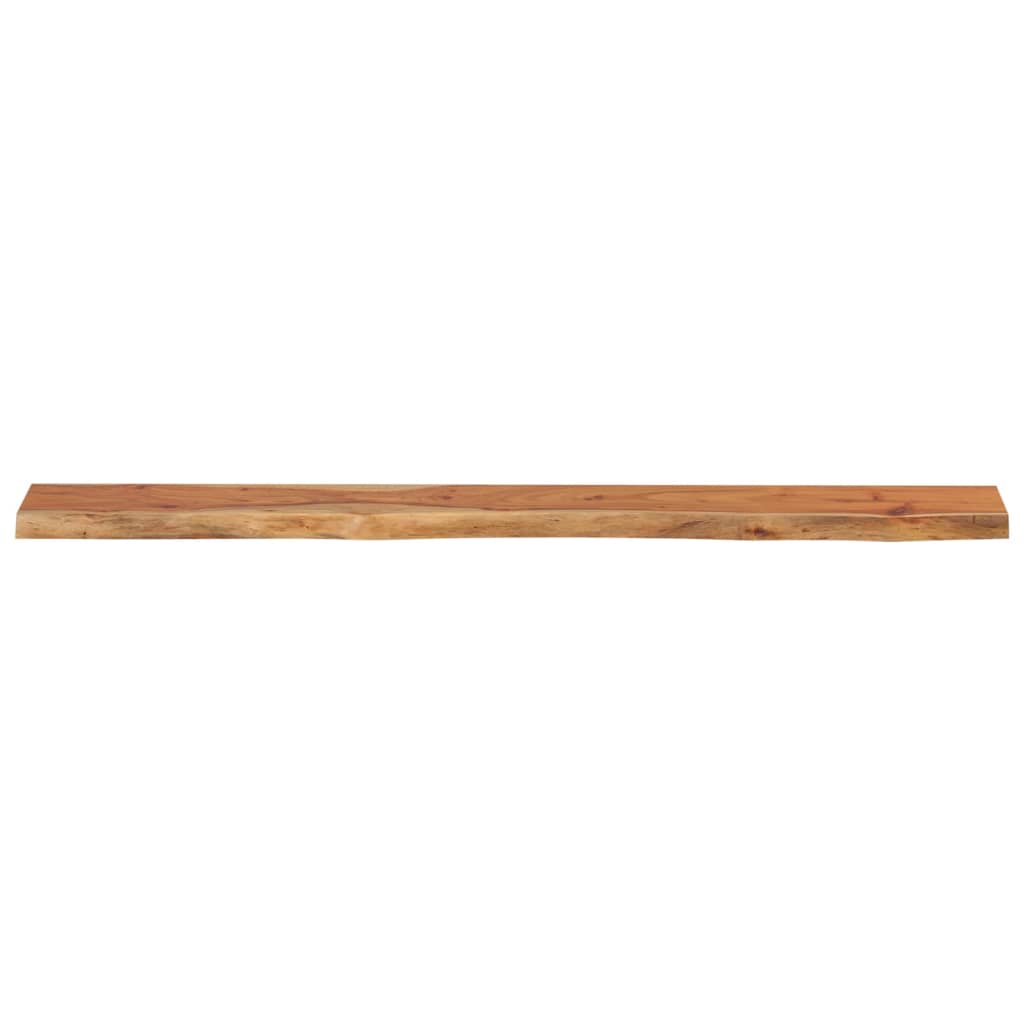 Wandschap Rechthoekig Natuurlijke Rand 160X20X2,5 Cm Acaciahout Naturel 160 x 20 x 2.5 cm Massief acaciahout