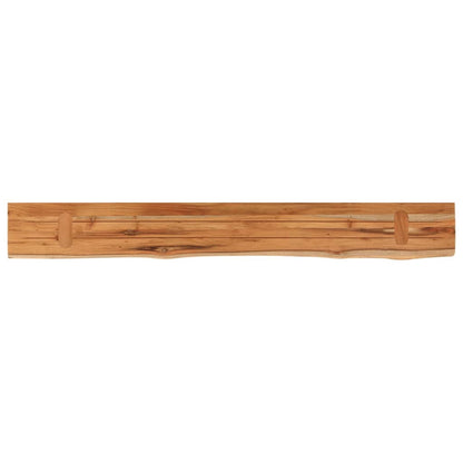 Wandschap Rechthoekig Natuurlijke Rand 160X20X2,5 Cm Acaciahout Naturel 160 x 20 x 2.5 cm Massief acaciahout