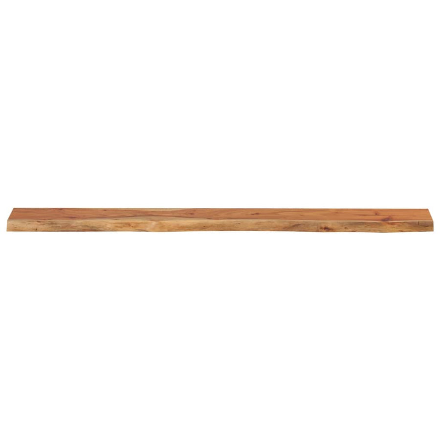 Wandschap Rechthoekig Natuurlijke Rand 180X20X2,5 Cm Acaciahout