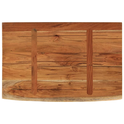 Wandschap Rechthoekig Natuurlijke Rand 50X30X2,5 Cm Acaciahout