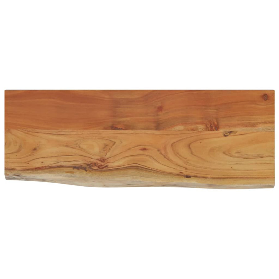 Wandschap Rechthoekig Natuurlijke Rand 70X30X2,5 Cm Acaciahout