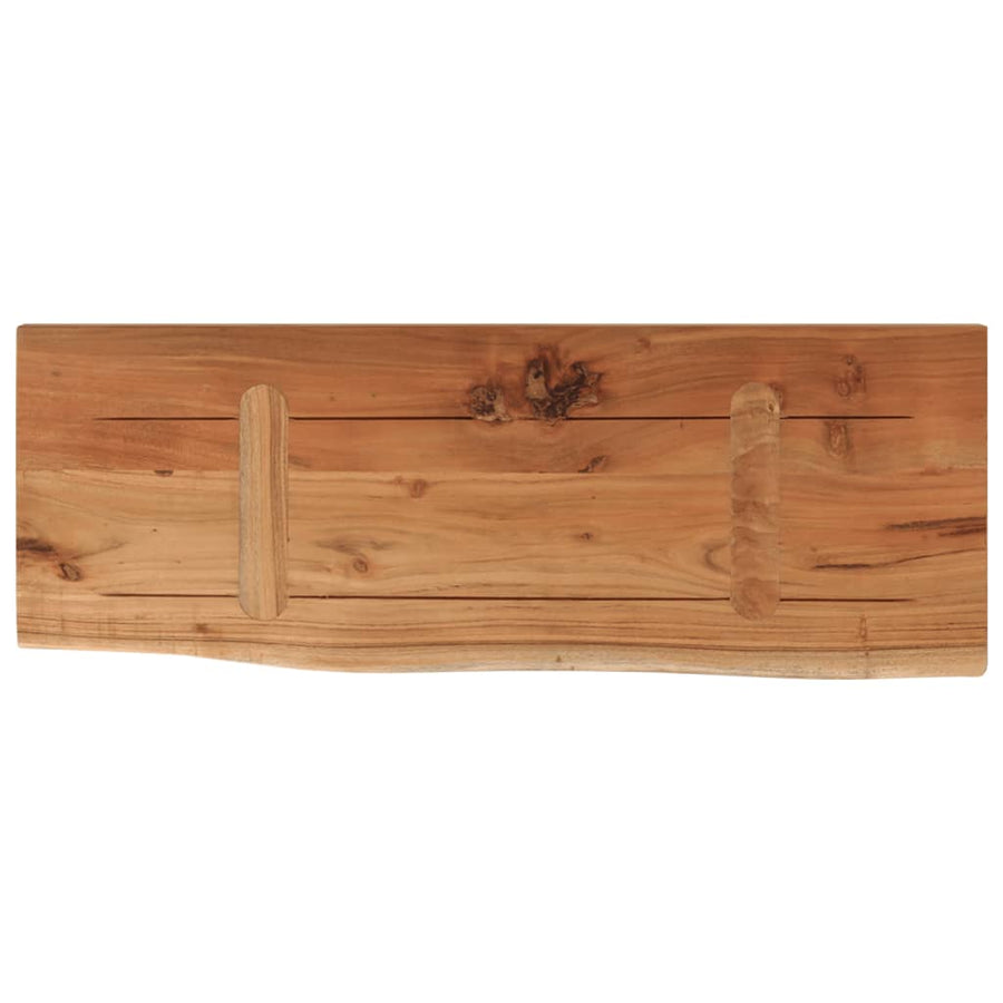 Wandschap Rechthoekig Natuurlijke Rand 70X30X2,5 Cm Acaciahout
