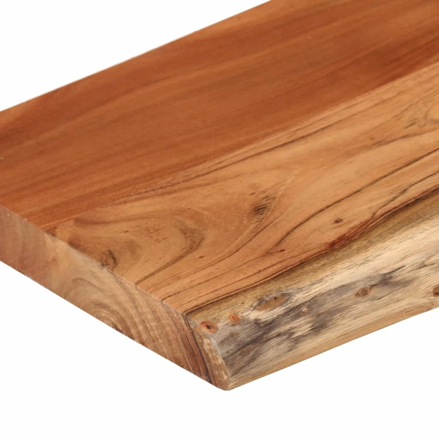 Wandschap Rechthoekig Natuurlijke Rand 70X30X2,5 Cm Acaciahout