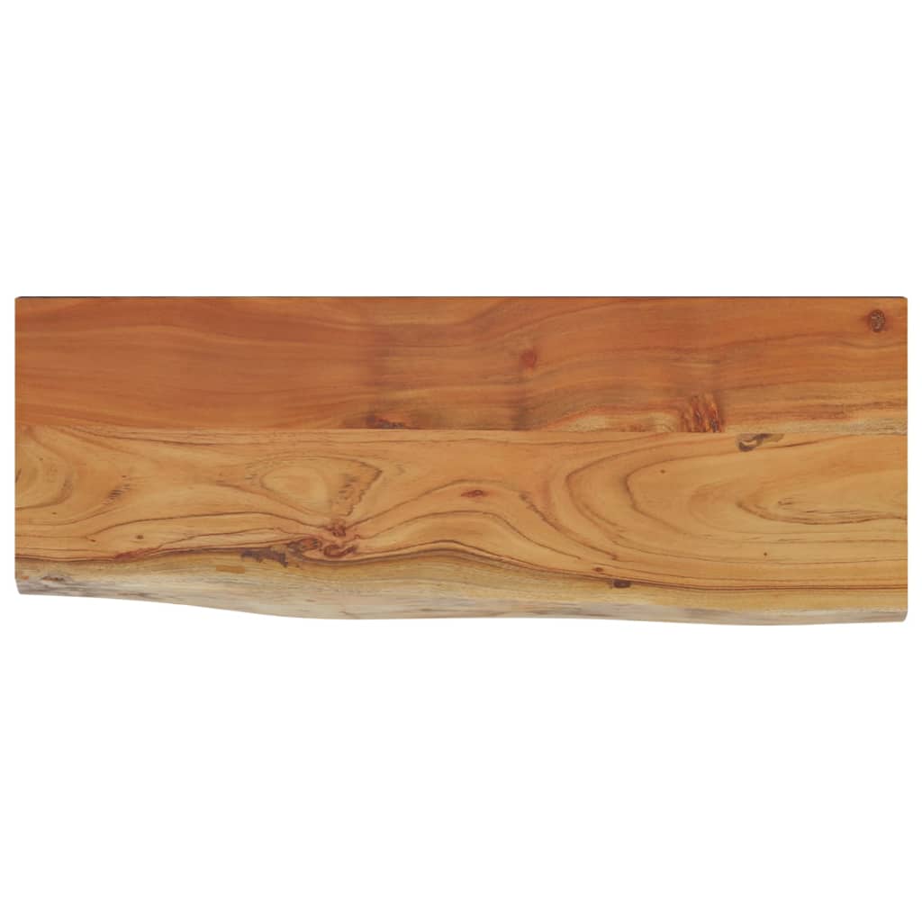 Wandschap Rechthoekig Natuurlijke Rand 80X30X2,5 Cm Acaciahout