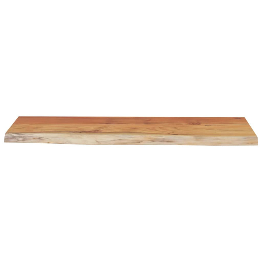 Wandschap Rechthoekig Natuurlijke Rand 80X30X2,5 Cm Acaciahout
