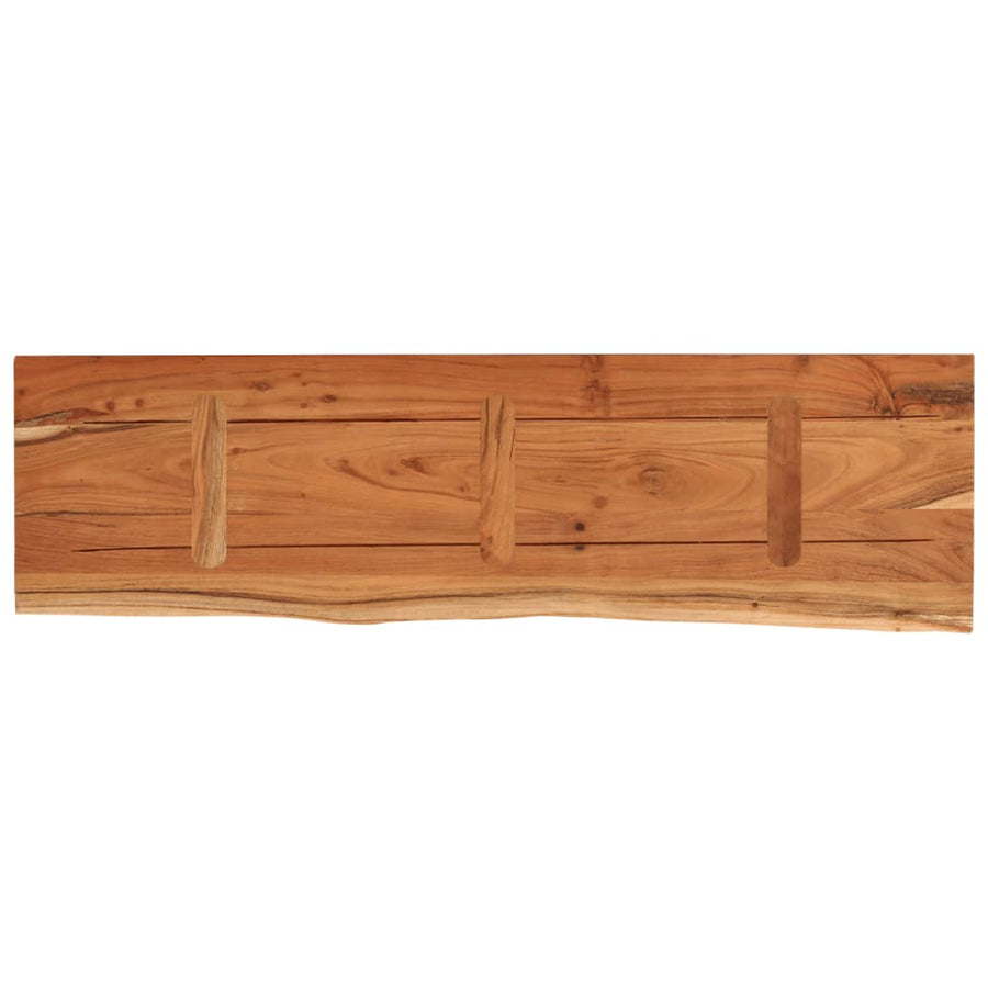 Wandschap Rechthoekig Natuurlijke Rand 100X30X2,5 Cm Acaciahout