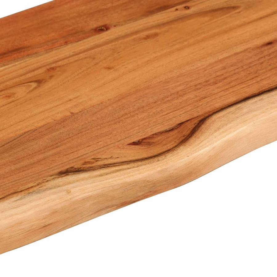 Wandschap Rechthoekig Natuurlijke Rand 110X30X2,5 Cm Acaciahout
