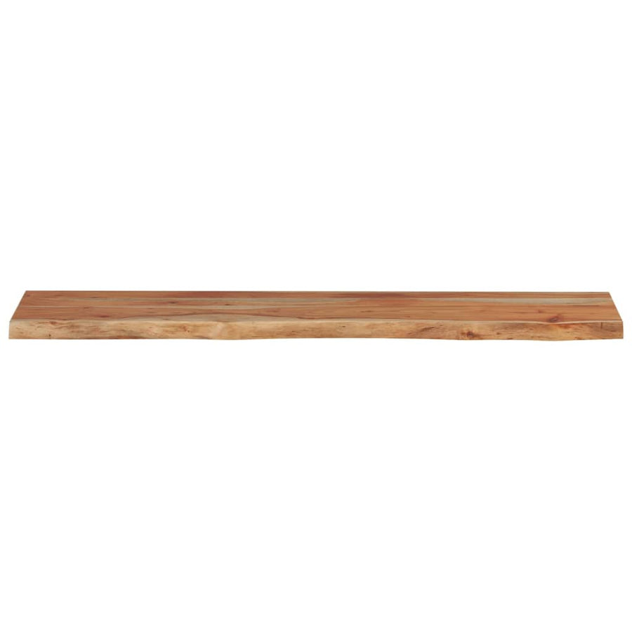 Tafelblad Rechthoekig Natuurlijke Rand 180X30X2,5 Cm Acaciahout Naturel 180 x 30 x 2.5 cm Massief acaciahout