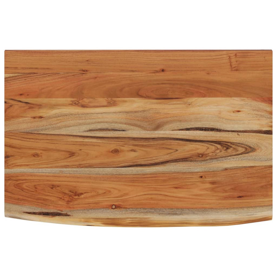 Wandschap Rechthoekig Natuurlijke Rand 70X40X2,5 Cm Acaciahout