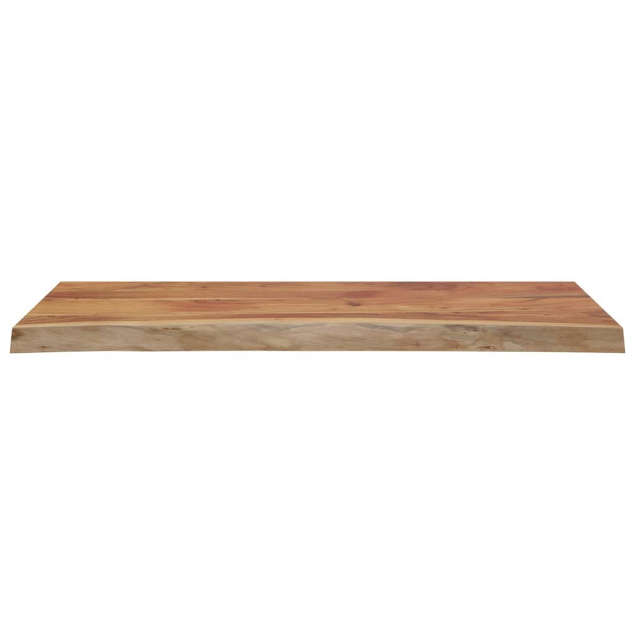 Tafelblad Rechthoekig Natuurlijke Rand 100X40X2,5 Cm Acaciahout Naturel 100 x 40 x 2.5 cm Massief acaciahout
