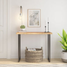 Tafelblad Rechthoekig Natuurlijke Rand 100X40X2,5 Cm Acaciahout Naturel 100 x 40 x 2.5 cm Massief acaciahout