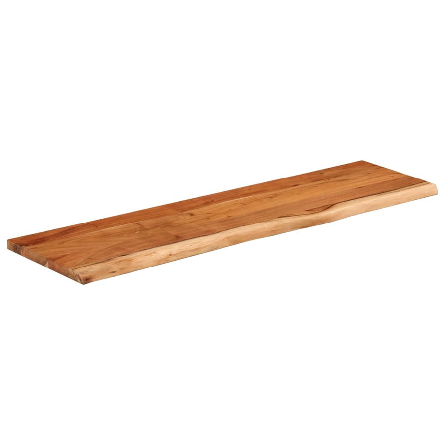 Tafelblad Rechthoekig Natuurlijke Rand 120X40X2,5 Cm Acaciahout