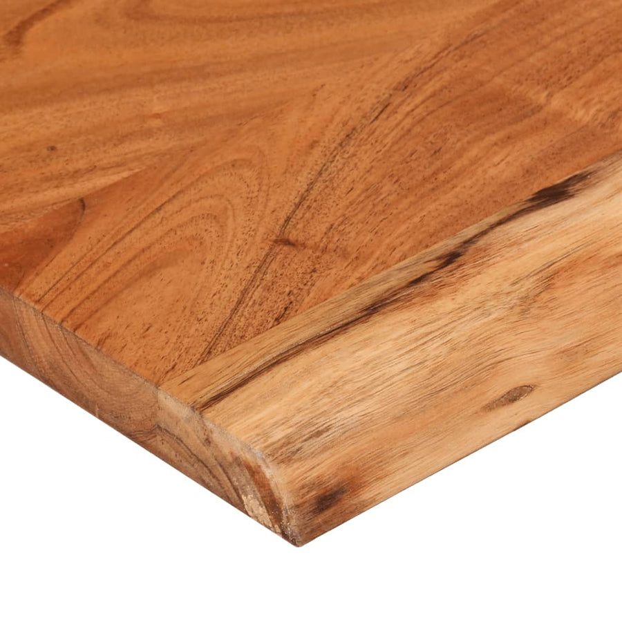 Tafelblad Rechthoekig Natuurlijke Rand 120X40X2,5 Cm Acaciahout