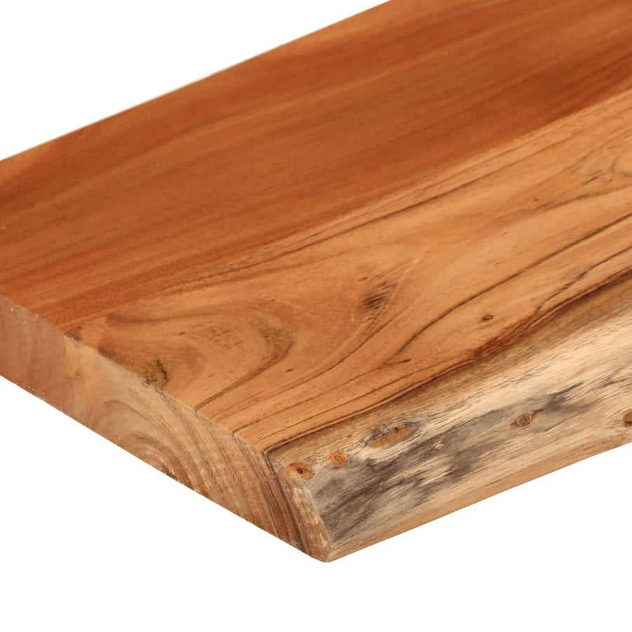 Tafelblad Rechthoekig Natuurlijke Rand 160X40X2,5 Cm Acaciahout