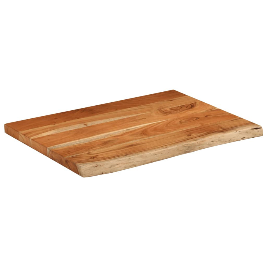 Wastafelblad Rechthoekig 70X60X2,5 Naturel 70 x 60 x 2.5 cm Massief acaciahout