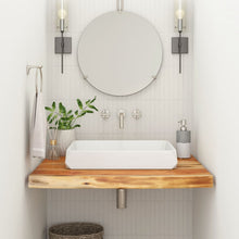 Wastafelblad Rechthoekig 70X60X2,5 Naturel 70 x 60 x 2.5 cm Massief acaciahout