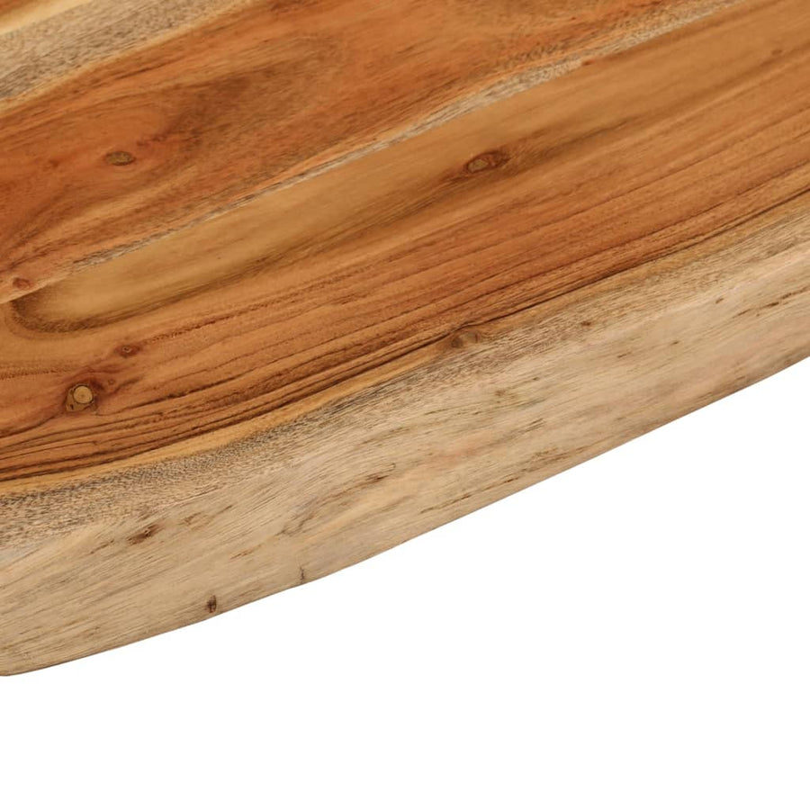 Wastafelblad Rechthoekig 80X60X2,5 Naturel 80 x 60 x 2.5 cm Massief acaciahout