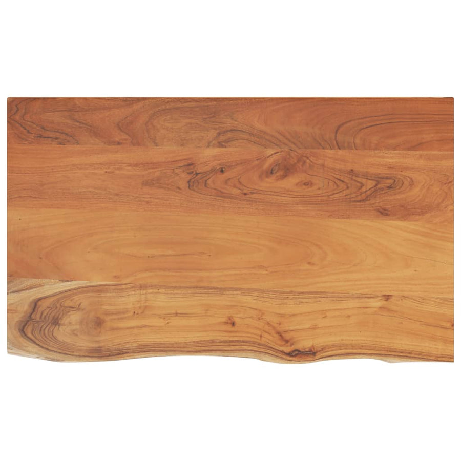 Wastafelblad Rechthoekig 90X60X2,5 Naturel 90 x 60 x 2.5 cm Massief acaciahout
