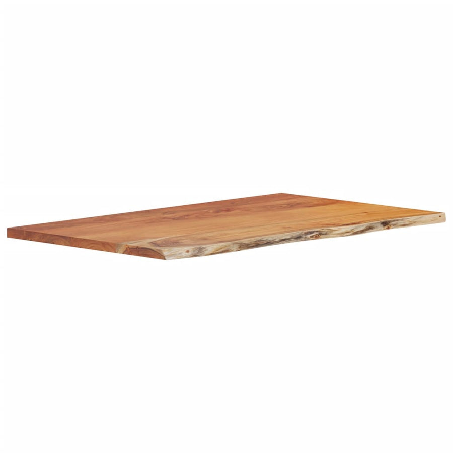 Wastafelblad Rechthoekig 100X60X2,5 Naturel 100 x 60 x 2.5 cm Massief acaciahout
