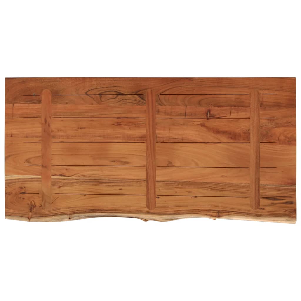 Wastafelblad Rechthoekig 120X60X2,5 Naturel 120 x 60 x 2.5 cm Massief acaciahout