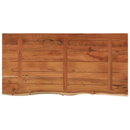 Wastafelblad Rechthoekig 120X60X2,5 Naturel 120 x 60 x 2.5 cm Massief acaciahout
