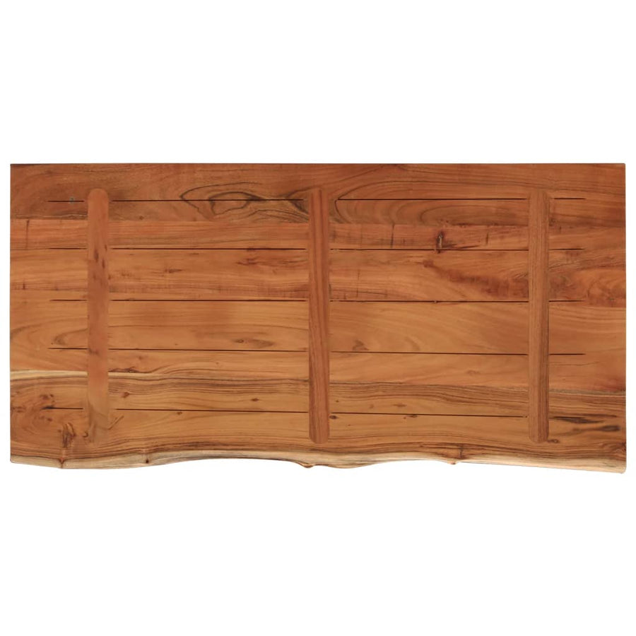 Wastafelblad Rechthoekig 120X60X2,5 Naturel 120 x 60 x 2.5 cm Massief acaciahout