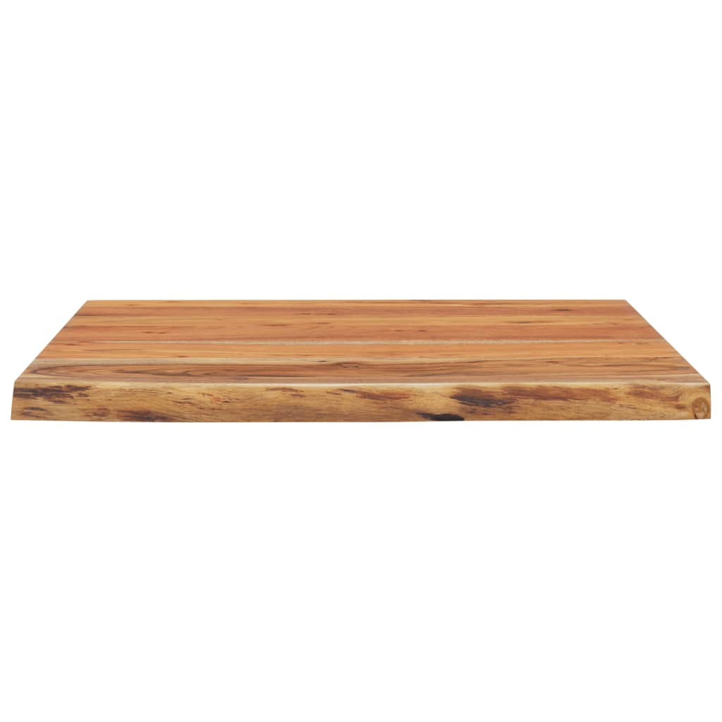 Bureaublad Vierkant Natuurlijke Rand 80X80X2,5 Cm Acaciahout