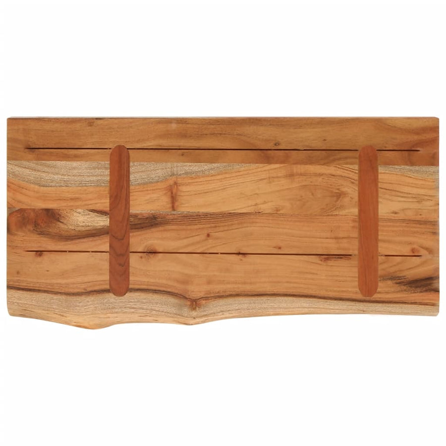 Wandschap Rechthoekig Natuurlijke Rand 40X20X3,8 Cm Acaciahout