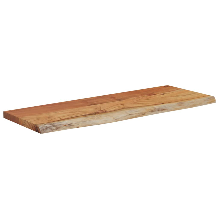 Wandschap Rechthoekig Natuurlijke Rand 50X20X3,8 Cm Acaciahout Naturel 50 x 20 x 3.8 cm Massief acaciahout