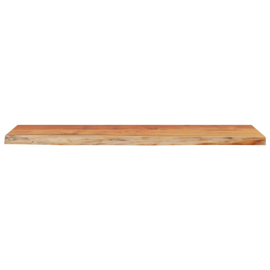 Wandschap Rechthoekig Natuurlijke Rand 80X20X3,8 Cm Acaciahout