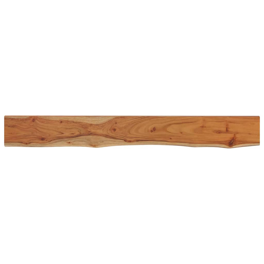 Wandschap Rechthoekig Natuurlijke Rand 160X20X3,8 Cm Acaciahout