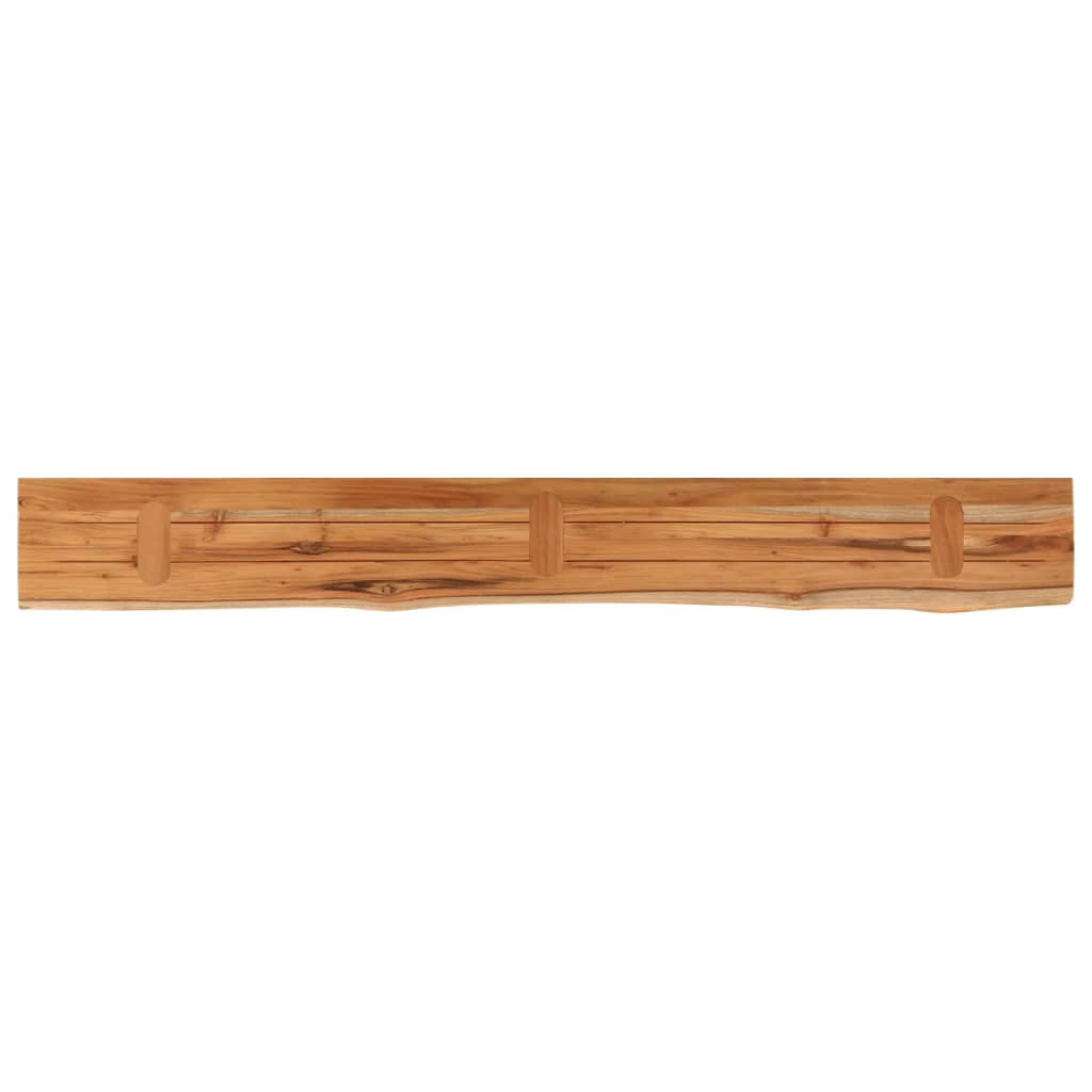 Wandschap Rechthoekig Natuurlijke Rand 160X20X3,8 Cm Acaciahout