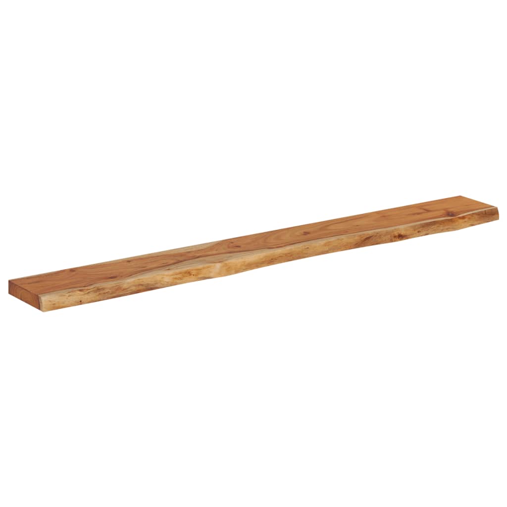 Wandschap Rechthoekig Natuurlijke Rand 180X20X3,8 Cm Acaciahout