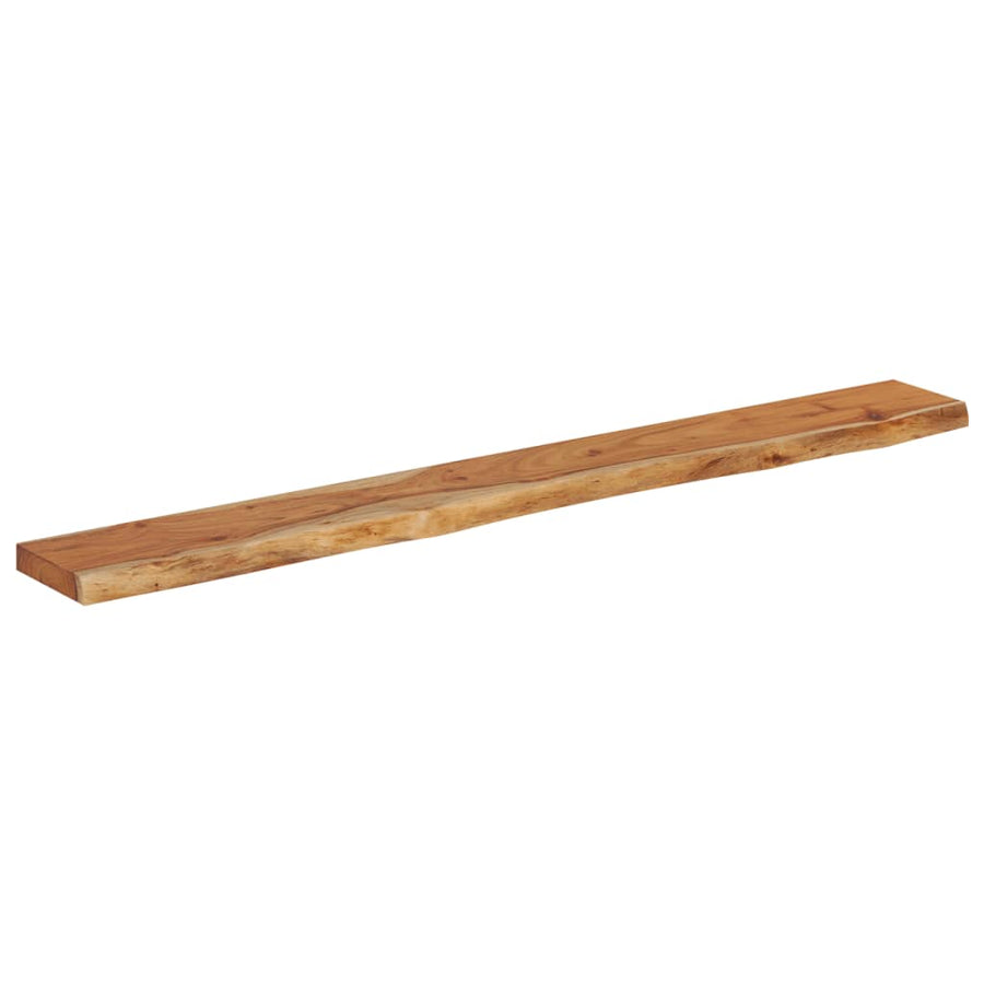 Wandschap Rechthoekig Natuurlijke Rand 180X20X3,8 Cm Acaciahout
