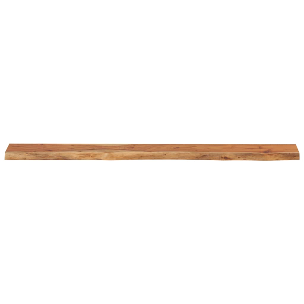 Wandschap Rechthoekig Natuurlijke Rand 180X20X3,8 Cm Acaciahout