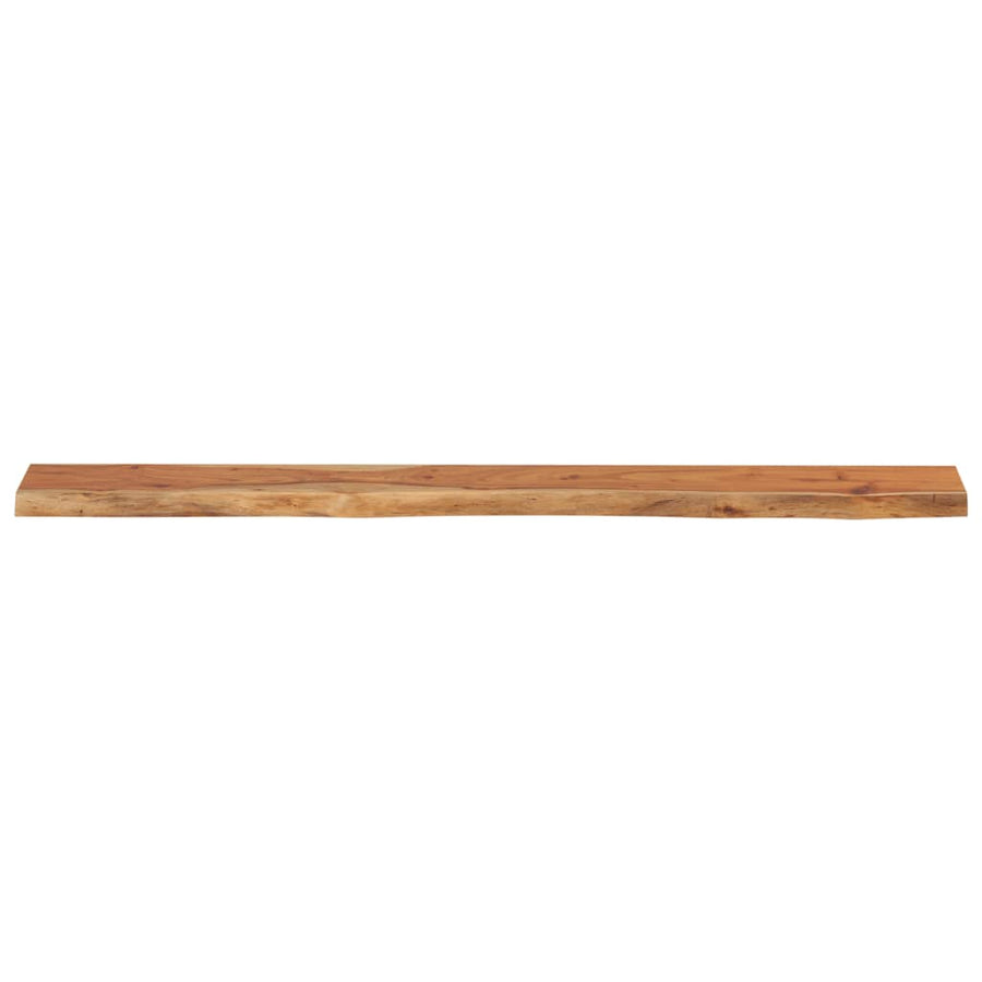 Wandschap Rechthoekig Natuurlijke Rand 180X20X3,8 Cm Acaciahout