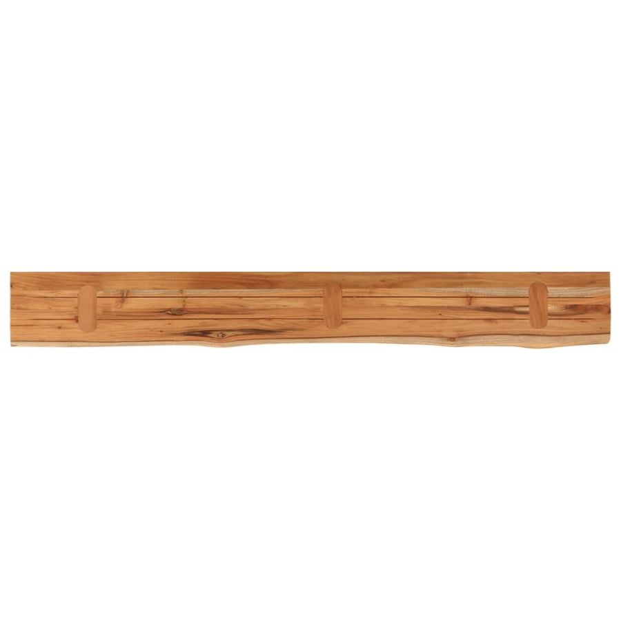 Wandschap Rechthoekig Natuurlijke Rand 180X20X3,8 Cm Acaciahout