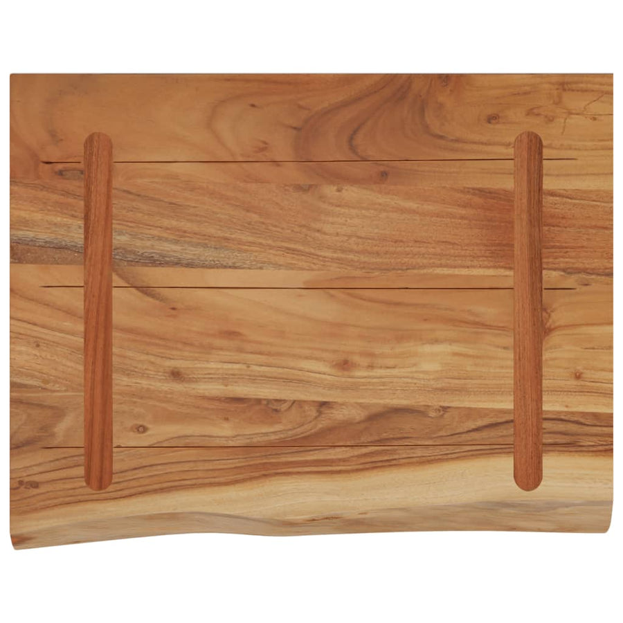 Wandschap Rechthoekig Natuurlijke Rand 40X30X3,8 Cm Acaciahout