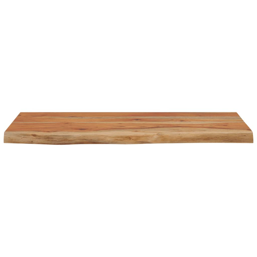 Wandschap Rechthoekig Natuurlijke Rand 60X30X3,8 Cm Acaciahout Naturel 60 x 30 x 3.8 cm Massief acaciahout