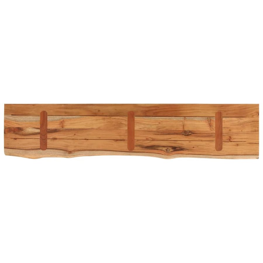 Tafelblad Rechthoekig Natuurlijke Rand 160X30X3,8 Cm Acaciahout