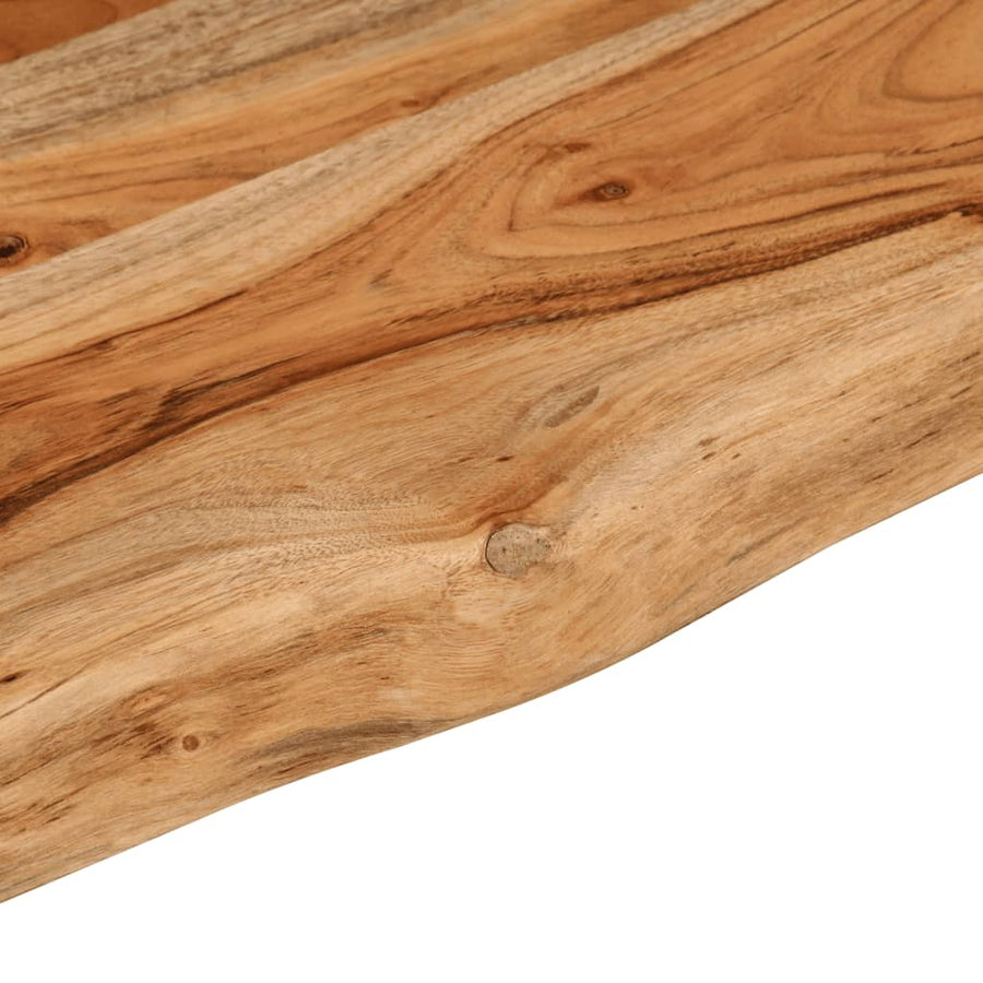 Tafelblad Rechthoekig Natuurlijke Rand 160X30X3,8 Cm Acaciahout