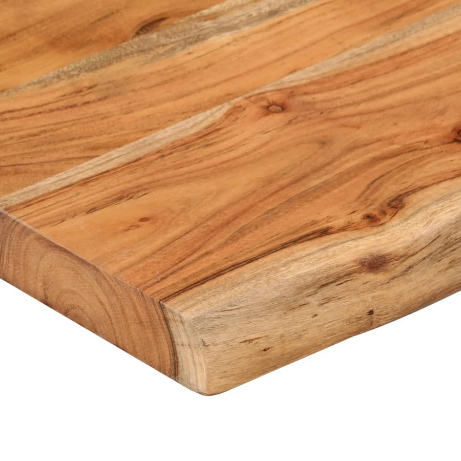 Tafelblad Rechthoekig Natuurlijke Rand 180X30X3,8 Cm Acaciahout