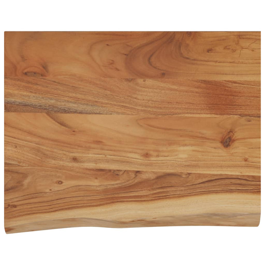 Wandschap Rechthoekig Natuurlijke Rand 50X40X3,8 Cm Acaciahout Naturel