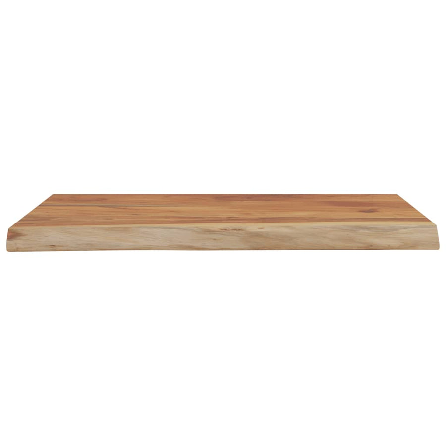 Wandschap Rechthoekig Natuurlijke Rand 50X40X3,8 Cm Acaciahout Naturel