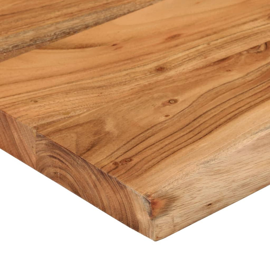 Wandschap Rechthoekig Natuurlijke Rand 50X40X3,8 Cm Acaciahout Naturel