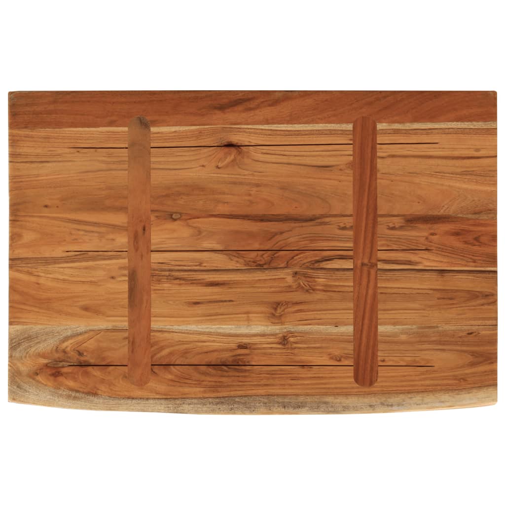Wandschap Rechthoekig Natuurlijke Rand 60X40X3,8 Cm Acaciahout