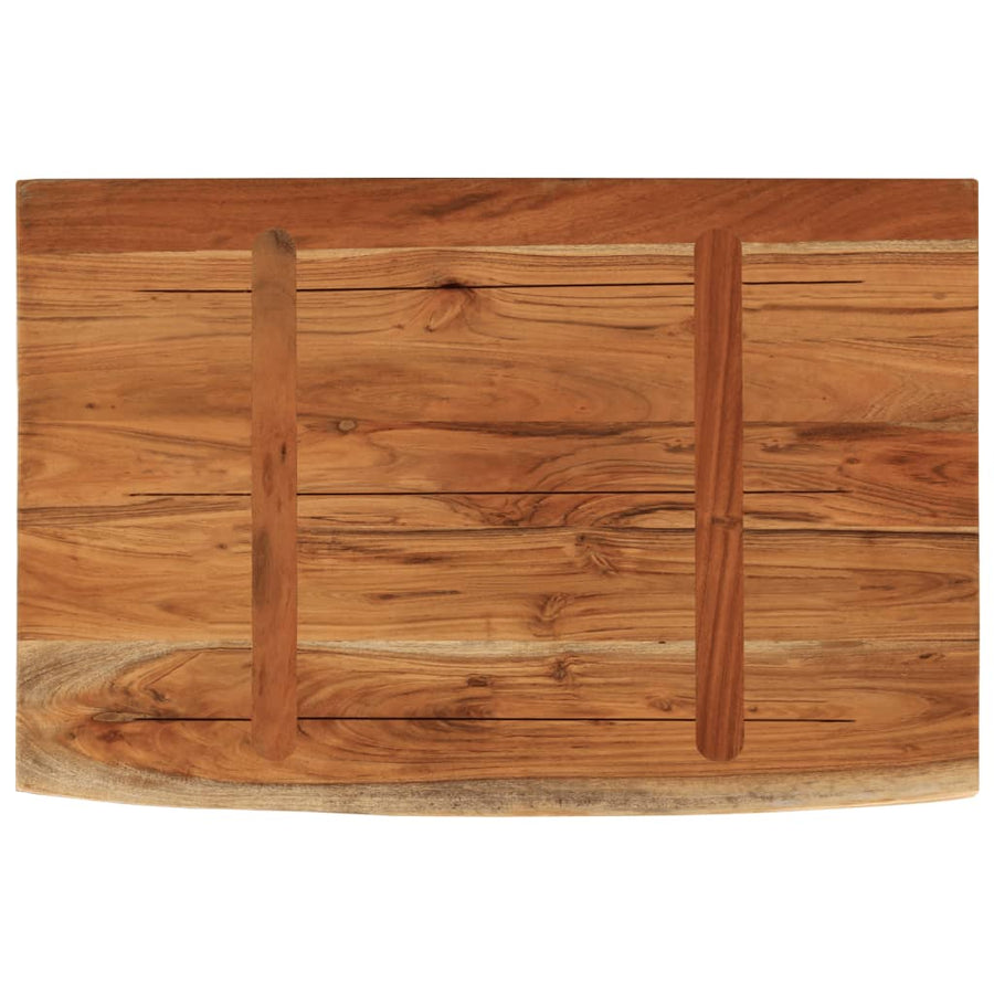 Wandschap Rechthoekig Natuurlijke Rand 60X40X3,8 Cm Acaciahout