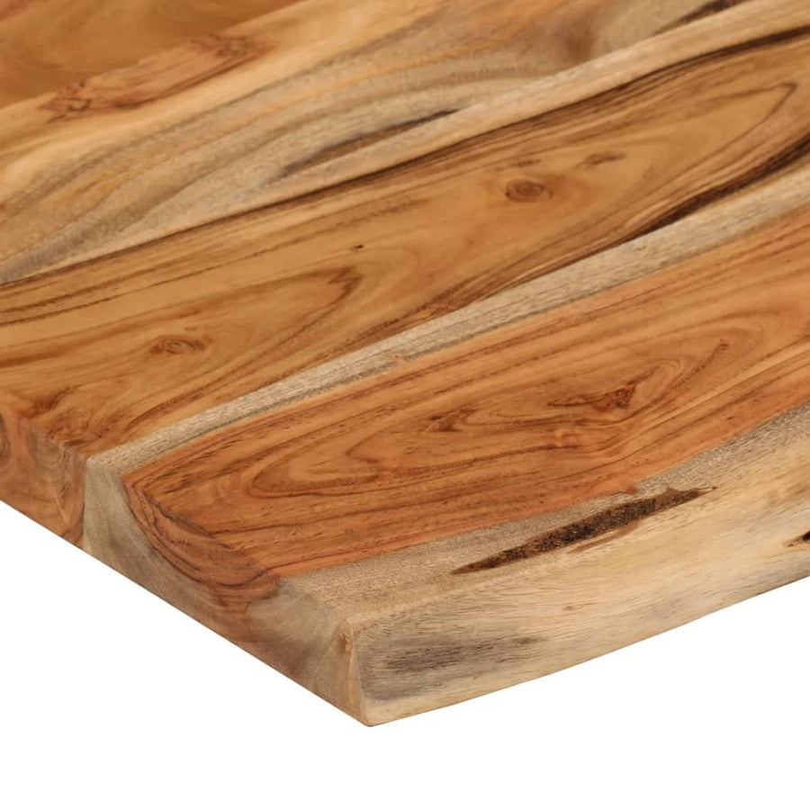 Wandschap Rechthoekig Natuurlijke Rand 60X40X3,8 Cm Acaciahout