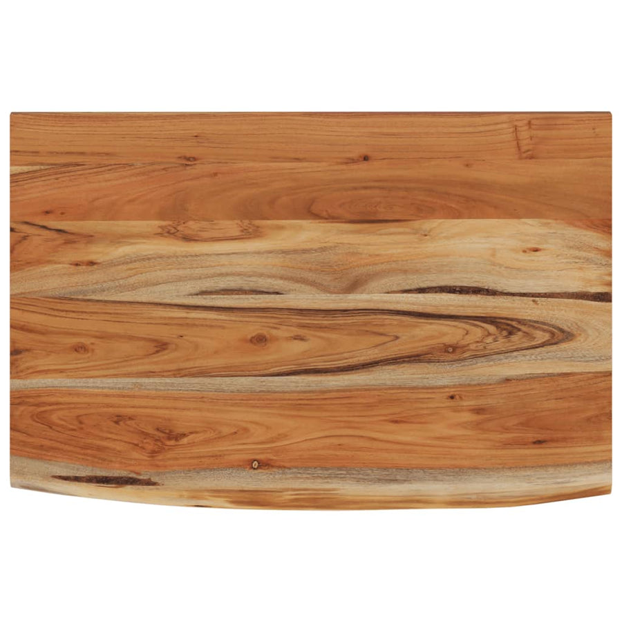 Wandschap Rechthoekig Natuurlijke Rand 70X40X3,8 Cm Acaciahout